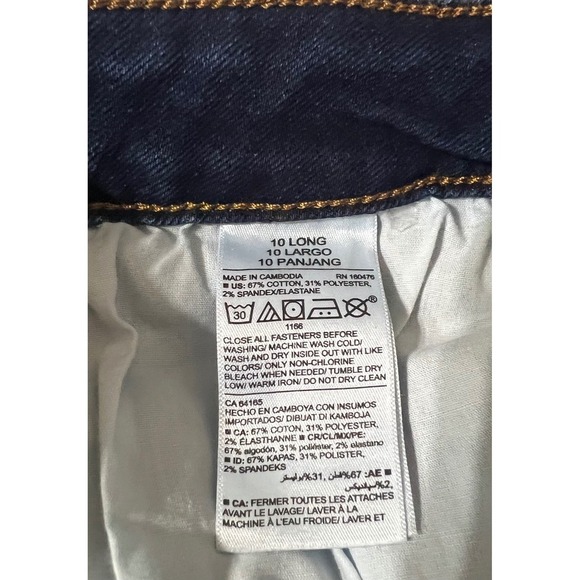 Old Navy Kicker Bootcut Jeans Womens Size 10 Long Dark Wash Denim Pants - Picture 6 of 7